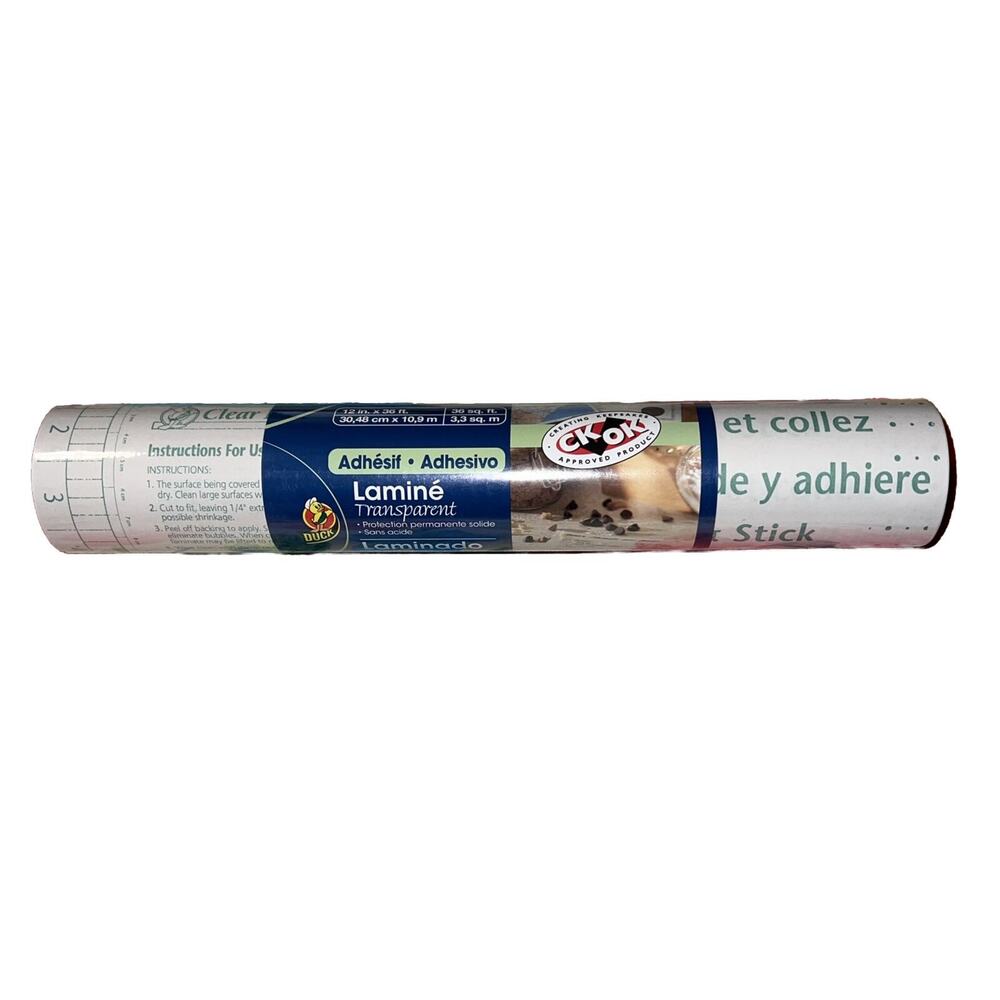 Duck® Brand Peel & Stick Adhesive Laminate Clear 12 in x 36 ft